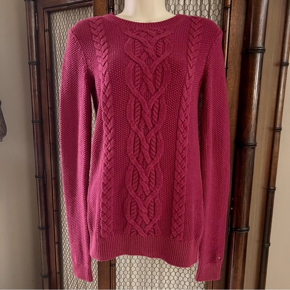 Tommy Hilfiger Ribbed Crew Neck Knit Sweater - Picture 1 of 6